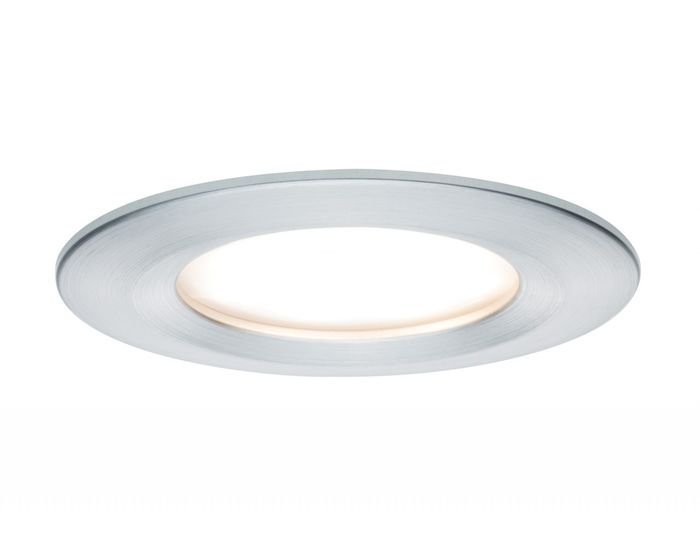 P 93901 Zápustné svítidlo LED Coin Slim IP44 kulaté 6,8W hliník 3ks stmívatelné - PAULMANN