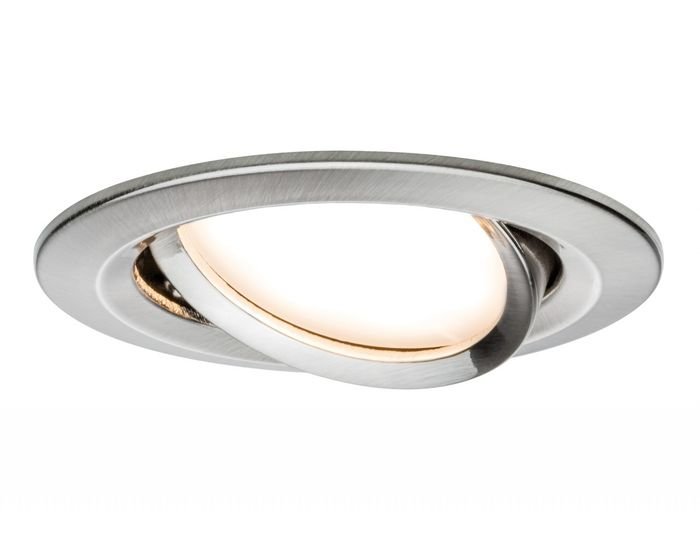 P 93878 Zápustné svítidlo LED Coin Slim IP23 kulaté 6,8W železo 3ks stmívatelné, výklopné - PAULMANN