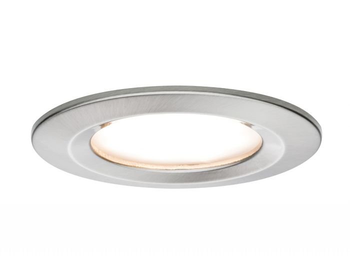 P 93873 Zápustné svítidlo LED Coin Slim IP44 kulaté 6,8W železo 3ks stmívatelné - PAULMANN
