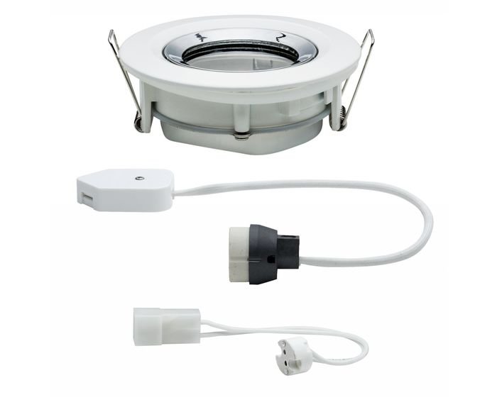 P 93663 Zápustné svítidlo Nova IP65 kulaté max. 35W bílá / chrom 1ks výklopné - PAULMANN (obrázek 3)