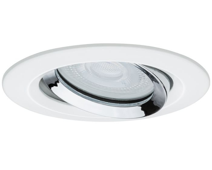 P 93663 Zápustné svítidlo Nova IP65 kulaté max. 35W bílá / chrom 1ks výklopné - PAULMANN (obrázek 4)