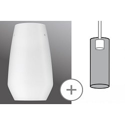 Obrázek pro produkt URail 2Easy stínidlo Vento opál sklo max. 50W - PAULMANN