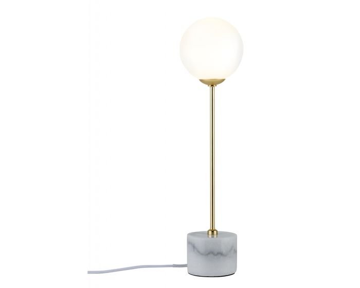 P 79661 Stolní lampa Neordic Moa mramor bílá / zlatá matná - PAULMANN