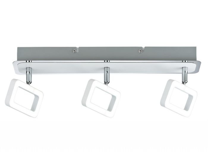 Levně P 66640 Spotové svítidlo Frame LED bílá / chrom vč.zdroje 3x4,5W - PAULMANN
