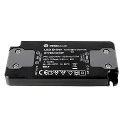 Obrázek pro produkt KapegoLED napájení Flat trafo 700mA 6W konstantní proud 700 mA IP20 2-9V DC 6W - DEKOLIGHT