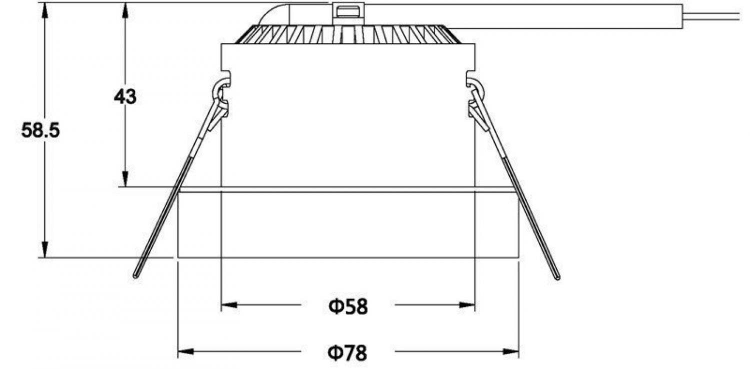 Obrázek produktu Zápustné svítidlo COB 68 akrylát čirý/satin LED 8W 2400-6500K 590lm - LIGHT IMPRESSIONS 9 Obrázek produktu Zápustné svítidlo COB 68 akrylát čirý/satin LED 8W 2400-6500K 590lm - LIGHT IMPRESSIONS 9