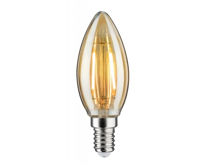 P 28524 1879 Žárovka LED Vintage svíčka 2W E14 zlatá - PAULMANN