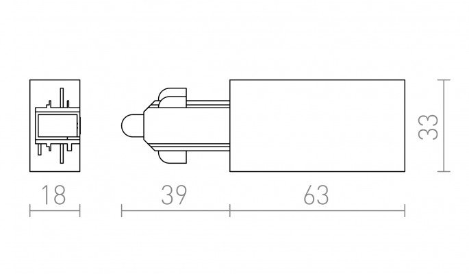 RED R12285 1F napájení levá černá 230V - RED - DESIGN RENDL (obrázek 3)