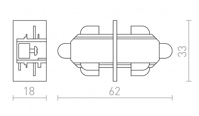 RED R12262 1F přímý spoj stříbrnošedá 230V - RED - DESIGN RENDL (obrázek 3)