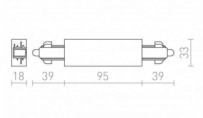 RED R12263 AKCE - 1F přímý spoj s možností napájení bílá 230V - RED - DESIGN RENDL (obrázek 3)