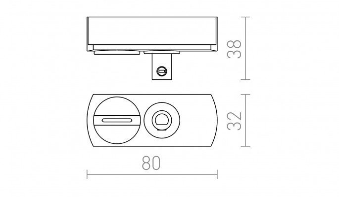 RED R12294 1F adaptér černá 230V - RED - DESIGN RENDL (obrázek 3)