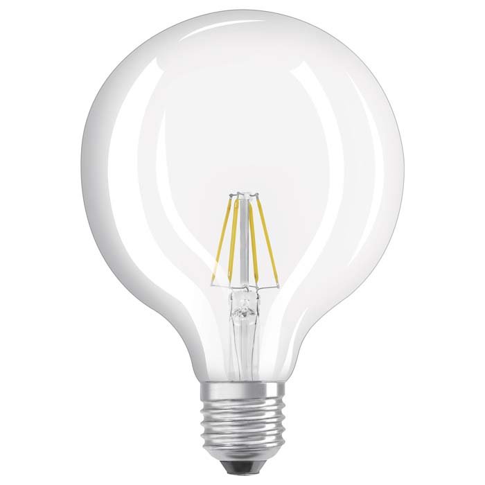 RED G12246 OSRAM NESTMÍVATELNÁ Retrofit Globe 125 čirá 230V E27 LED EQ60 2700K - DESIGN - RENDL