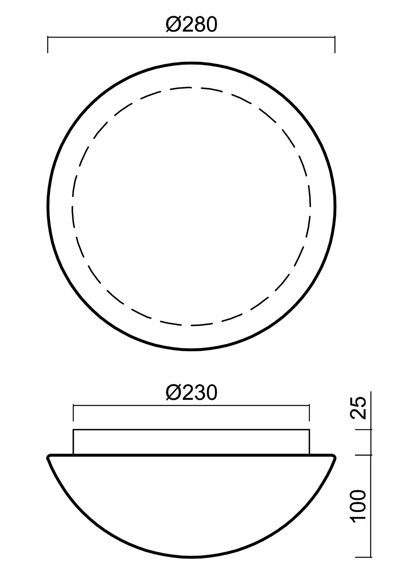 OS AUR40042 AURA 2 stropní/nástěnné skleněné svítidlo bílá IP43 25W E27 - OSMONT (obrázek 4)