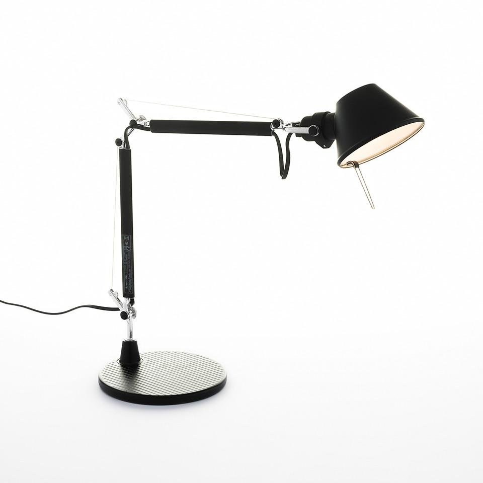 Levně AR A011830 Tolomeo Micro stolní lampa - černá - tělo lampy + základna - ARTEMIDE