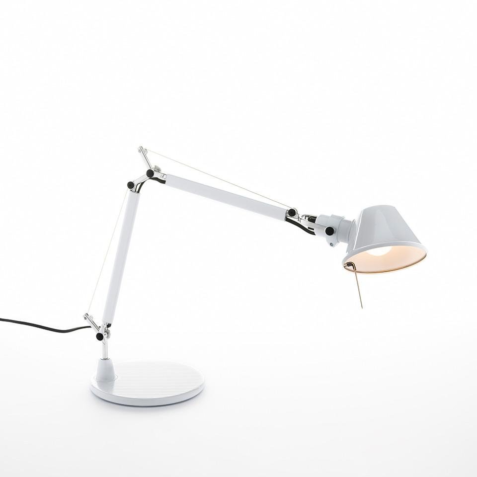 AR 0011820A Tolomeo Micro stolní lampa - lesklá bílá - tělo lampy + základna - ARTEMIDE