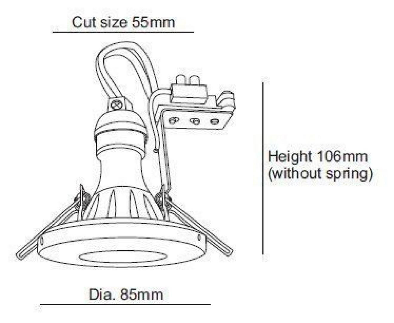 IMPR 110014 Zápustný kroužek Alcor - DEKOLIGHT (obrázek 2)