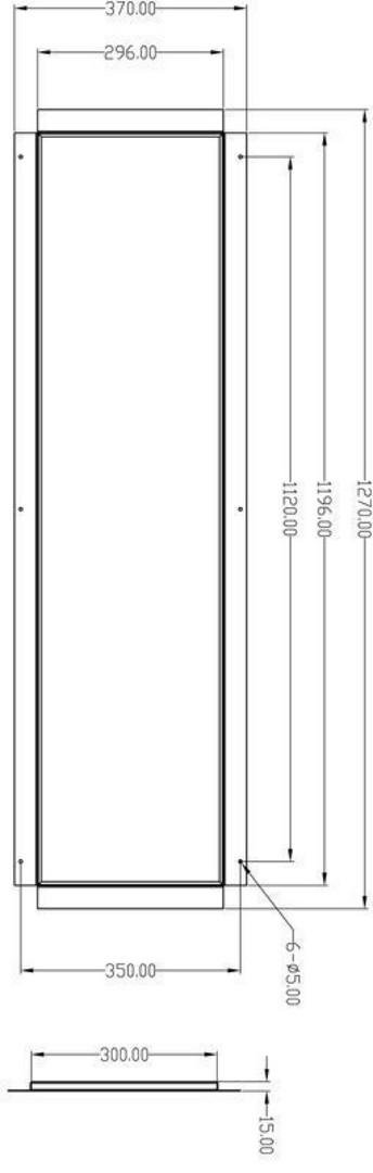 IMPR 930233 Vestavný rámeček pro sádrokartony 120x30 - DEKOLIGHT (obrázek 4)