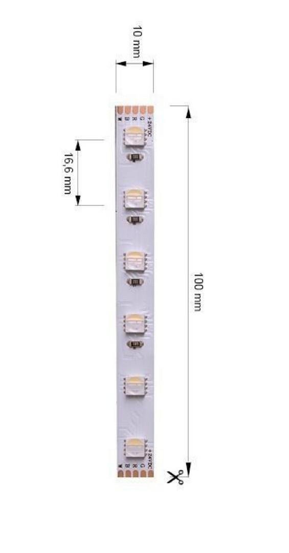 IMPR 840236 Flexibilní LED pásek 5050 60 24V RGB+3000K 5m - DEKOLIGHT (obrázek 8)