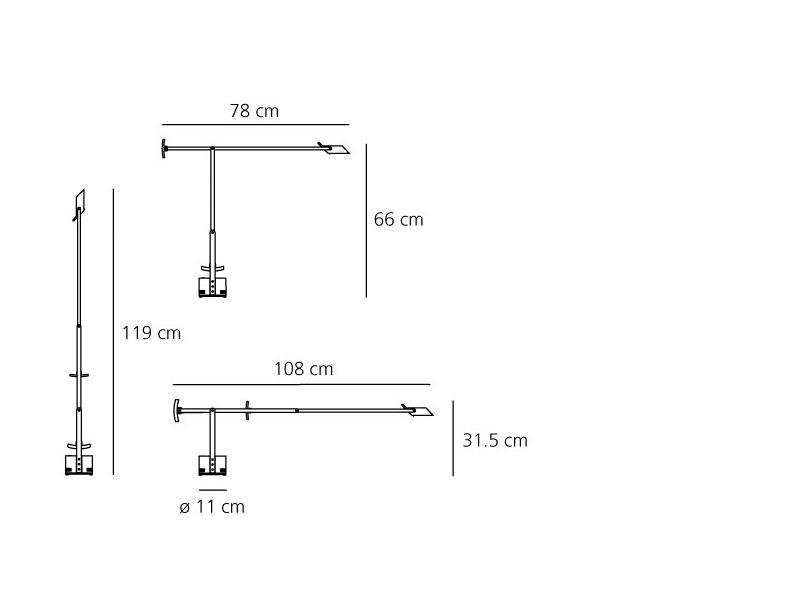 AR A009210 Stolní lampa Tizio Led - 3000K - ARTEMIDE (obrázek 9)