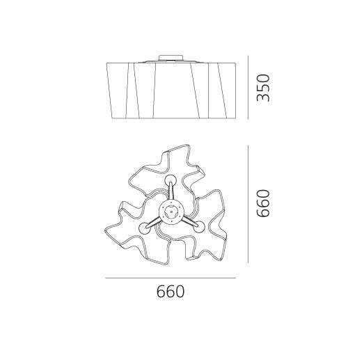 AR 0458020A Stropní svítidlo Logico 3x120° sklo 3x105W E27 - ARTEMIDE (obrázek 7)