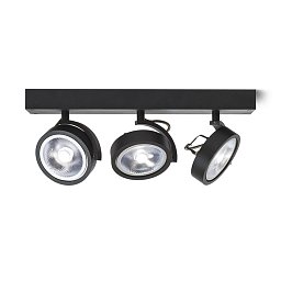 Obrázek pro produkt KELLY III nástěnná černá 230V/12V G53 3x50W - RED - DESIGN RENDL