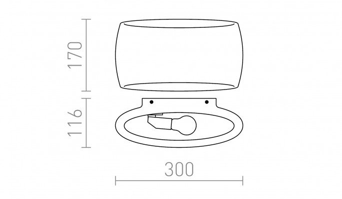 RED R12365 VERITA nástěnná sádrová 230V E27 33W - RED - DESIGN RENDL (obrázek 5)