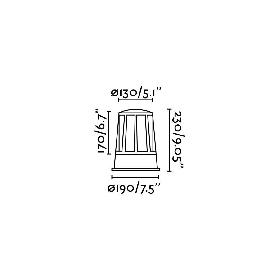 FARO 72310 SURAT sloupková lampa, tmavě šedá - FARO (obrázek 3)