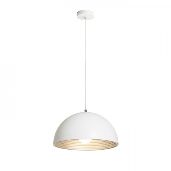 Levně RED R13048 CARISSIMA 40 závěsná matná bílá/stříbrnošedá 230 E27 42W - RED - DESIGN RENDL
