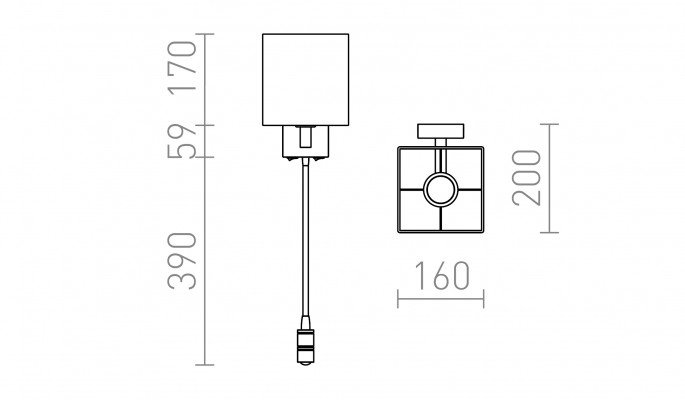 RED R12956 TAINA se stínidlem bílá matný nikl 230V E27 LED 28+3W 25° 3000K - RED - DESIGN RENDL (obrázek 6)