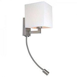Obrázek pro produkt TAINA se stínidlem bílá matný nikl 230V E27 LED 28+3W 25° 3000K - RED - DESIGN RENDL