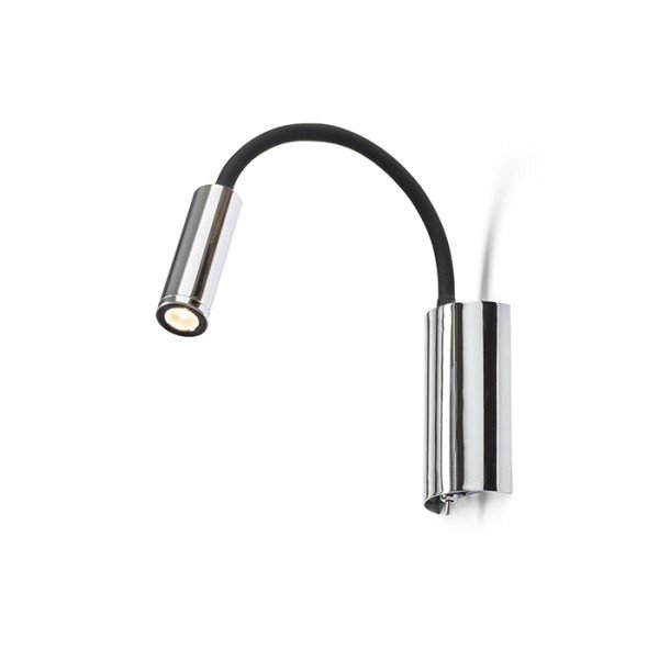 RED R12897 SHOW nástěnná černá chrom 230V LED 3W 3000K - RED - DESIGN RENDL