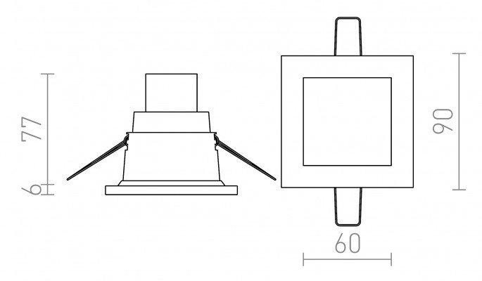 RED R12660 LEROY SQ bílá 12V GU5,3 35W IP44 - RED - DESIGN RENDL (obrázek 5)