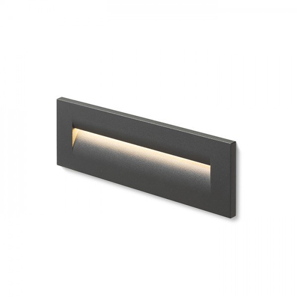 Levně RED R12628 RASQ zápustná do stěny antracitová 230V LED 8.5W IP65 3000K - RED - DESIGN RENDL