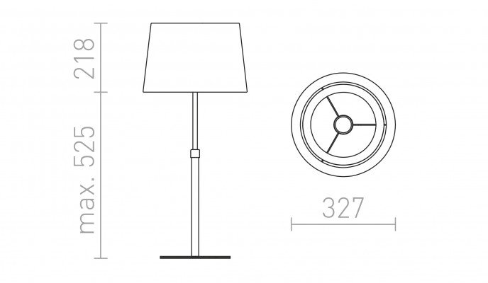RED R12484 ESPLANADE stolní černá/bílá chrom 230V E27 42W - RED - DESIGN RENDL (obrázek 6)