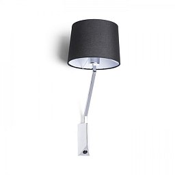 Obrázek pro produkt SHARP nástěnná černá chrom 230V E27 42W - RED - DESIGN RENDL