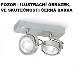 Obrázek pro produkt KELLY II nástěnná černá 230V/12V G53 2x50W - RED - DESIGN RENDL