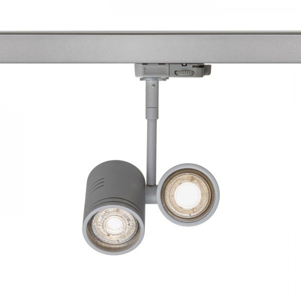 RED R12312 BEEBA II pro tříokr. lištu stříbrnošedá 230V GU10 2x35W - RED - DESIGN RENDL (obrázek 3)