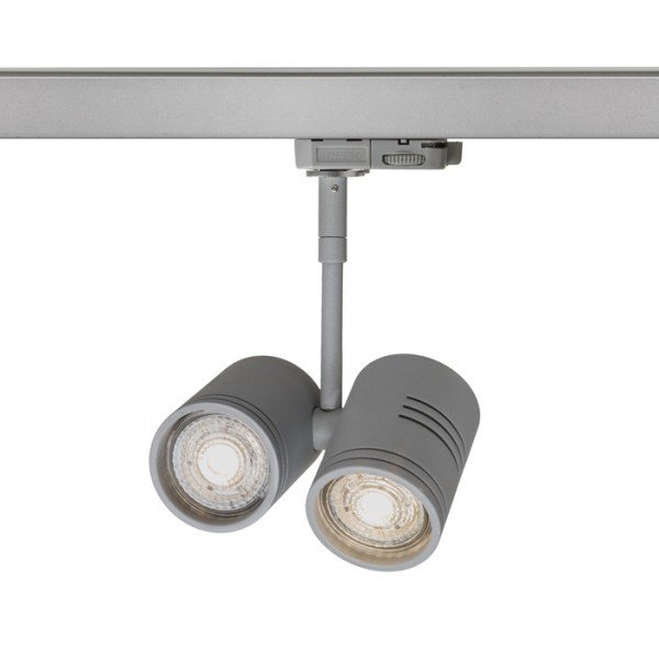 RED R12312 BEEBA II pro tříokr. lištu stříbrnošedá 230V GU10 2x35W - RED - DESIGN RENDL (obrázek 4)