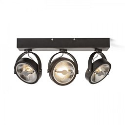 Obrázek pro produkt KELLY LED III DIMM nástěnná černá 230V LED 3x12W 24° 3000K - RED - DESIGN RENDL