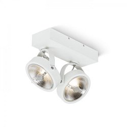 Obrázek pro produkt KELLY LED II DIMM nástěnná bílá 230V LED 2x12W 24° 3000K - RED - DESIGN RENDL