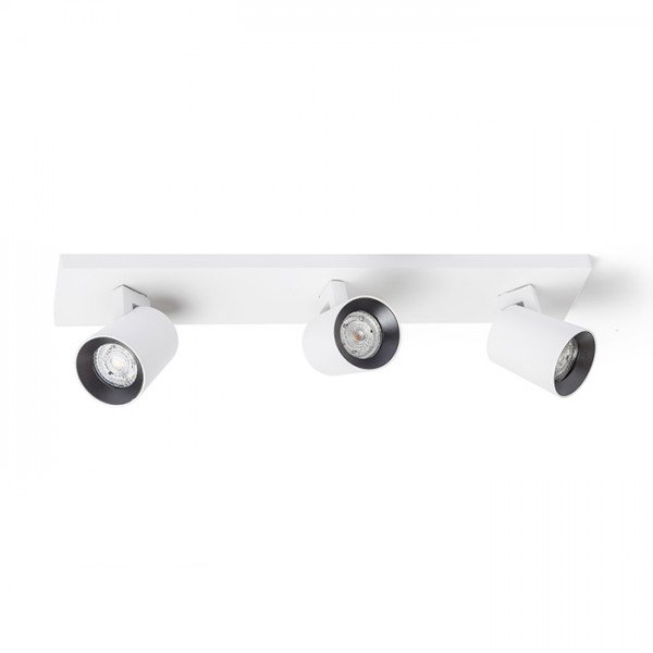 RED R12918 KENNY III přisazená bílá/černá 230V GU10 3x35W - RED - DESIGN RENDL