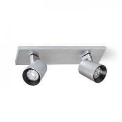 Obrázek pro produkt KENNY II přisazená česaný hliník/černá 230V GU10 2x35W - RED - DESIGN RENDL