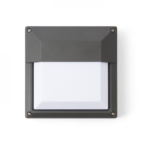 RED R12566 DELTA 215 nástěnná antracitová 230V E27 18W IP54 - RED - DESIGN RENDL