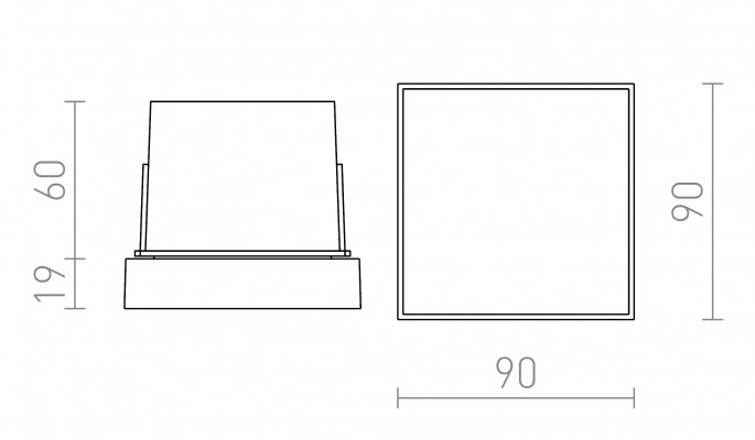 RED R12530 DEJAVU SQ 9 zápustná černá 230V LED 3.5W IP65 3000K - RED - DESIGN RENDL (obrázek 6)