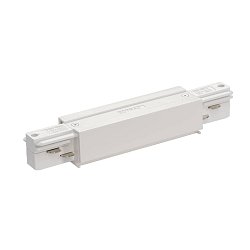 Obrázek pro produkt PODÉLNÁ spojka, pro vysokonapěťovou 3fázovou nástavnou PŘÍPOJNICi EUTRAC, s možností NAPÁJEčí, bílá - BIG WHITE (SLV)