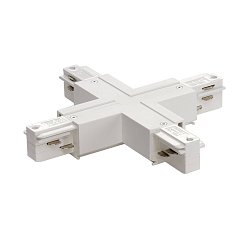 Obrázek pro produkt spojka X, pro 3fázovou nástavnou PŘÍPOJNICi EUTRAC, s možností NAPÁJENÍ, 2 proudové obvody, bílá - BIG WHITE (SLV)