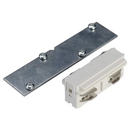 Obrázek pro produkt PODÉLNÁ spojka, pro vysokonapěťovou 3fázovou montážní PŘÍPOJNICi EUTRAC, elektrická/mechanická, bílá - BIG WHITE (SLV)