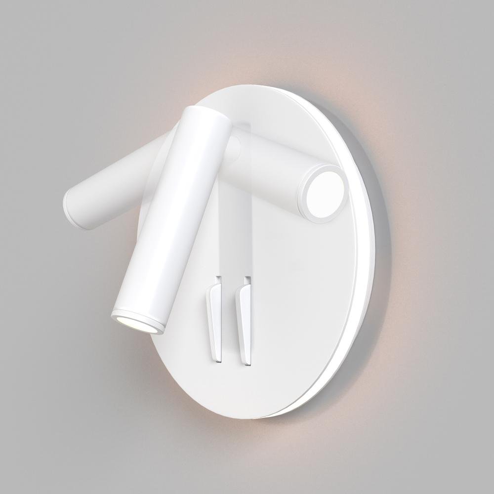 M C176-WL-01-6W-W Nástěnné svítidlo IOS 3000K 9W teplá bílá bílý kov s LED čtecím ramenem - MAYTONI (obrázek 3)
