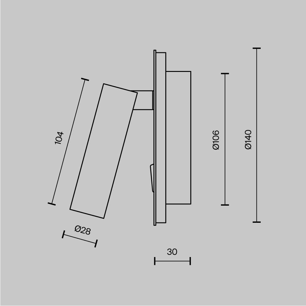 M C176-WL-01-6W-W Nástěnné svítidlo IOS 3000K 9W teplá bílá bílý kov s LED čtecím ramenem - MAYTONI (obrázek 5)