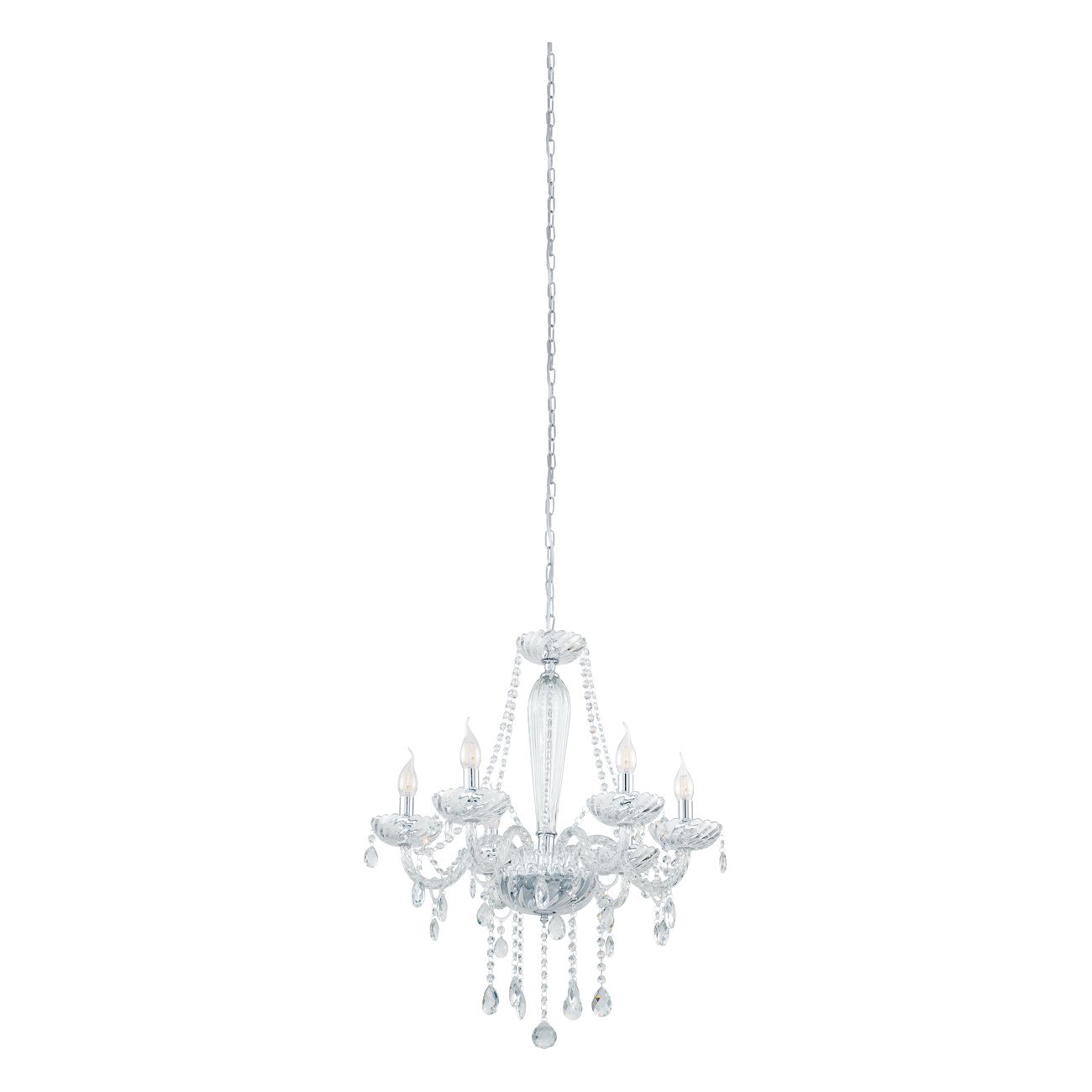 EG 39099 Závěsné svítidlo BASILANO 1 39099 - EGLO materiál nerez ocel / sklo